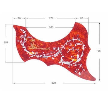 2 х самоударная гитарная накладка
