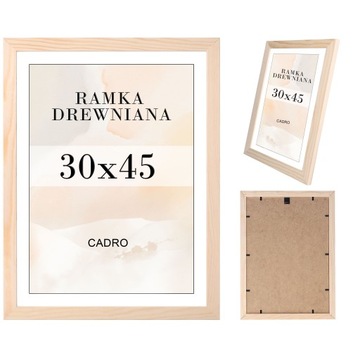 RAMKA NA ZDJĘCIA 30x45 RAMKI SOSNOWA DREWNIANA