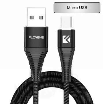 Przewód kabel Micro USB Podświetlany Led 1m Mocny!