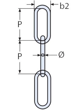 ЦЕПЬ НЕРЖАВЕЮЩАЯ 5мм DIN 763 КИСЛОСТОЙКАЯ А4