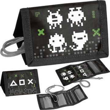 PORTFEL DZIECIĘCY GAMER GRA PIKSELE GRY GAMING