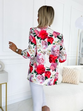 Красивая женская куртка Куртка ПРЕМИУМ КАЧЕСТВА Цветы S/M