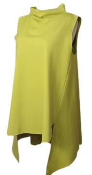 WŁOSKA TUNIKA STYL WENDY TRENDY LIMONKA ASYMETRYCZNA 158C duża do 120 biust
