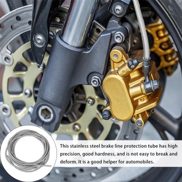 ЗАЩИТА ТОРМОЗНОЙ ТРУБКИ ИЗ НЕРЖАВЕЮЩЕЙ СТАЛИ С ПРУЖИННОЙ ТРУБКОЙ 3/16