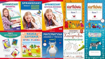 Sprawdziany do 1 klasy KOMPLETNY ZESTAW 10 SZTUK