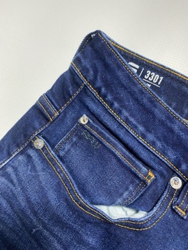 G-STAR RAW DENIM GSRD 3301 SLIM Spodnie Jeansy W 32 L 32