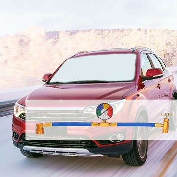 КОМПЛЕКТ ЗАПРАВОЧНЫХ ШЛАНГОВ, ЗАПРАВОЧНЫЙ ШЛАНГ ХЛАДАГЕНТА С МАНОМЕТРОМ