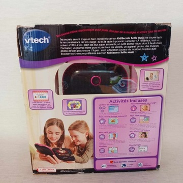 Музыкальный дневник Vtech Selfie Music, розовый, черный, на французском языке