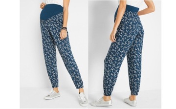 BONPRIX _NQI 7AI SPODNIE CIĄŻOWE WE WZÓR _/ 46