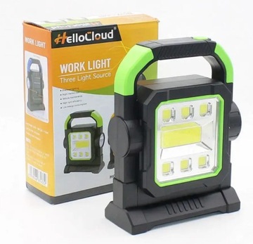 LAMPA ROBOCZA LED NAŚWIETLACZ HALOGEN PRZENOŚNY ŁADOWANY PRZEZ USB SOLAR