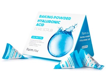 Peeling do twarzy FarmStay Baking Powder Hyaluronic Acid Pore Scrub 25*7g