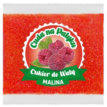 Cukier Do Waty Cukrowej Kolorowy do Maszyny Smakowy MALINA Malinowy 100g