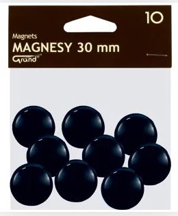 Magnes do tablic 30mm GRAND czarny a'10