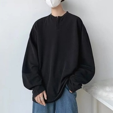 Autumn Fashion loose Sweaters Men Long Sleeve Pull