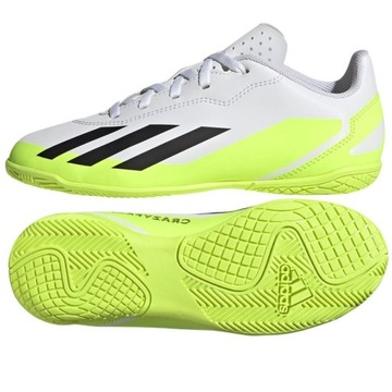 Białe Syntetyk Buty Sport Halowe Adidas r.29