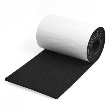 Войлок ЧЕРНЫЙ САМОКЛЕЯЩИЙСЯ С КЛЕЕМ 10х100см МЕБЕЛЬНАЯ ПОЛИРОВКА