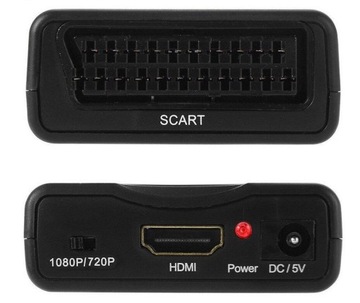 АДАПТЕР-ПРЕОБРАЗОВАТЕЛЬ SCART В HDMI AV EURO FULL HD