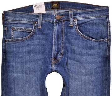 LEE spodnie SLIM tapered BLUE jeans LUKE W28 L32