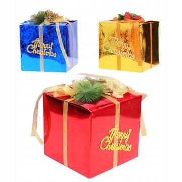 3pcs Gift Box Decors Light Good Safe Nice Decor