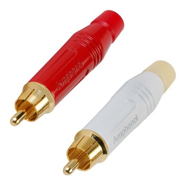 AMPHENOL ACPR-WHT ACPR-RED ZŁĄCZA WTYK RCA