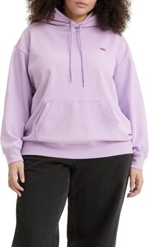 Levi's Hoodie Kobiety Plus Size Bluza Jakość 2XL Rózowa z kapturem