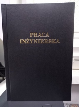 Praca Inżynierska Czarna Oprawa i Wydruk kolorowy