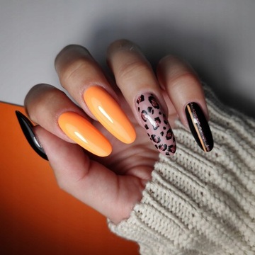 Cukierkowy mani 7x CLARESA Lakier HYBRYDA TOP BAZA