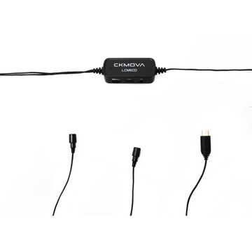 CKMOVA LCM6CD — петличный микрофон с двумя разъемами USB C
