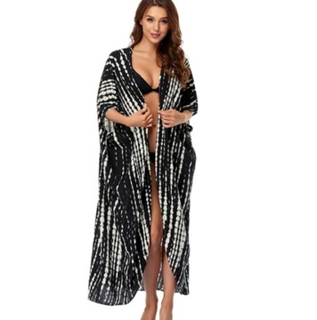 ДЛИННАЯ ТУНИКА ПЛАТЬЕ ПАРЕО С ЗАВЯЗКАМИ СВОБОДНАЯ КЕПКА