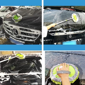 ТЕЛЕСКОПИЧЕСКАЯ ЩЕТКА ДЛЯ МОЙКИ АВТОМОБИЛЯ ЩЕТКА ДЛЯ ЧИСТКИ АВТОМОБИЛЯ 2 В 1