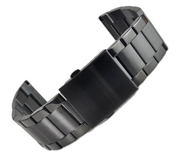 Bransoleta do zegarka SREBRNA STALOWA 24mm m9