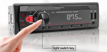 MVH-230BT Bluetooth автомобильное радио USB FLAC MP3 красный цвет