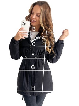 Весенний переход Parka асимметричная куртка l