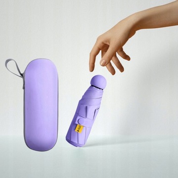 Mini Parasolka Podróżna Parasolka Fioletowa z