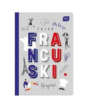 Zeszyt tematyczny A5 kratka Interdruk zeszyt j. francuski mix okładek