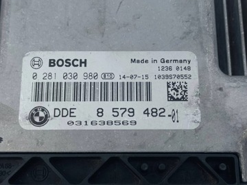 BMW 1 F30 F20 F21 1.6D ŘÍZENÍ JEDNOTKA MOTORU 8579482