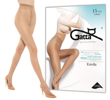 Rajstopy damskie Gatta ESTELLA 15 DEN 4-L visone