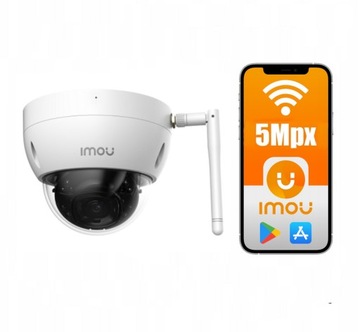 KAMERA BEZPRZEWODOWA WIFI IMOU 5MPX DETEKCJA CZŁOWIEKA MIKROFON APLIKACJA