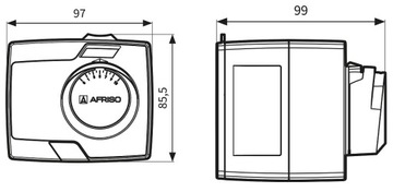 AFRISO ARM 343 PROCLICK 3-ТОЧЕЧНЫЙ ПРИВОД