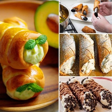 FOREMKI RURKI FORMA DO CIASTEK RUREK Z KREMEM CANNOLI OPIEKACZ 5 szt #15