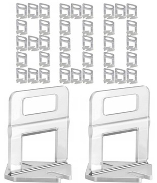 KLIPSY 800szt 2mm DO POZIOMOWANIA UKŁADANIA PŁYTEK POD KLINY KUBALA SYSTEM