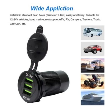 USB-РОЗЕТКА ДЛЯ БЫСТРОЙ ЗАРЯДКИ ЛОДКИ 3.0 - 05977
