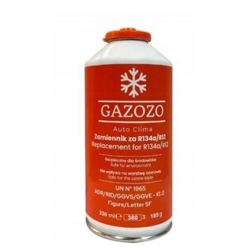 GAZ DO NABICIA KLIMATYZACJI AUT R134A CZYNNIK CHŁODNICZY KLIMY GAZOZO