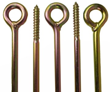 Śruba do kotwienia z uchem wkręt oczkowy 190 mm