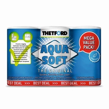 PAPIER TOALETOWY AQUA SOFT 6 SZTUKI KAMPER