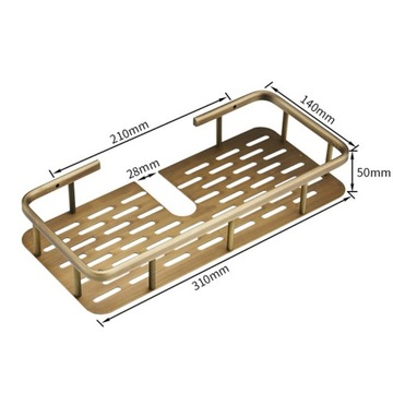 Корзина-полка для смесителя для душа Old Retro Brass