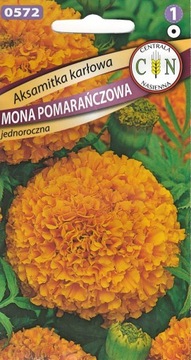 AKSAMITKA NISKA MONA POMARAŃCZOWA plenna odporna