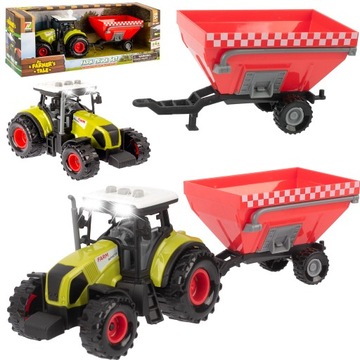 Ciągnik Traktor z Przyczepą Zestaw Rolniczy Farmer