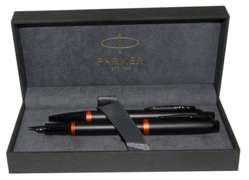 PARKER DŁUGOPIS + PIÓRO WIECZNE (M) FLAME ORANGE