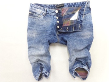 32 RIVER ISLAND SPODENKI JEANSOWE BERMUDY T2153